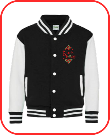 Black Rose Academy Black Varsity Jacket