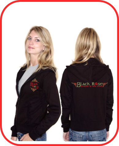Black Rose Academy Zip Hoodie (includes B/Badge)