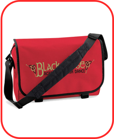 Black Rose Academy Red Messenger Bag