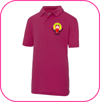 Fleming School Pink Polo Shirt