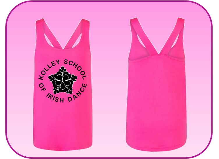 Kolley School Pink Fitness Vest - PRINT