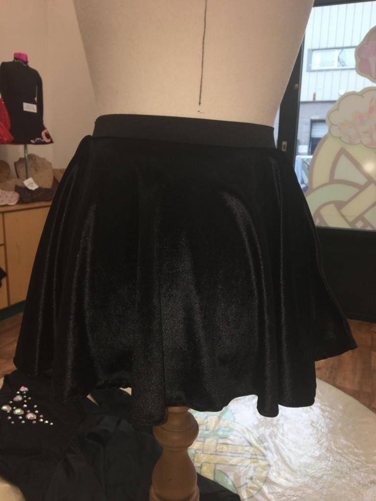 Custom Made To Measure velour skirt
