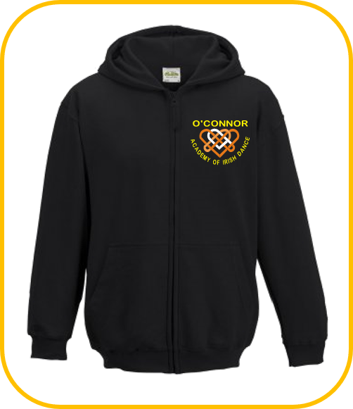 O'Connor Academy Zip Hoodie (includes large B/badge)