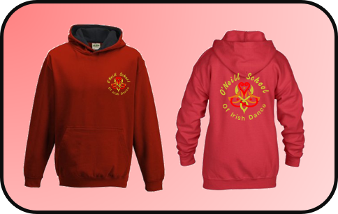 O'Neill School Co Meath Red Hoodie (includes B/badge)