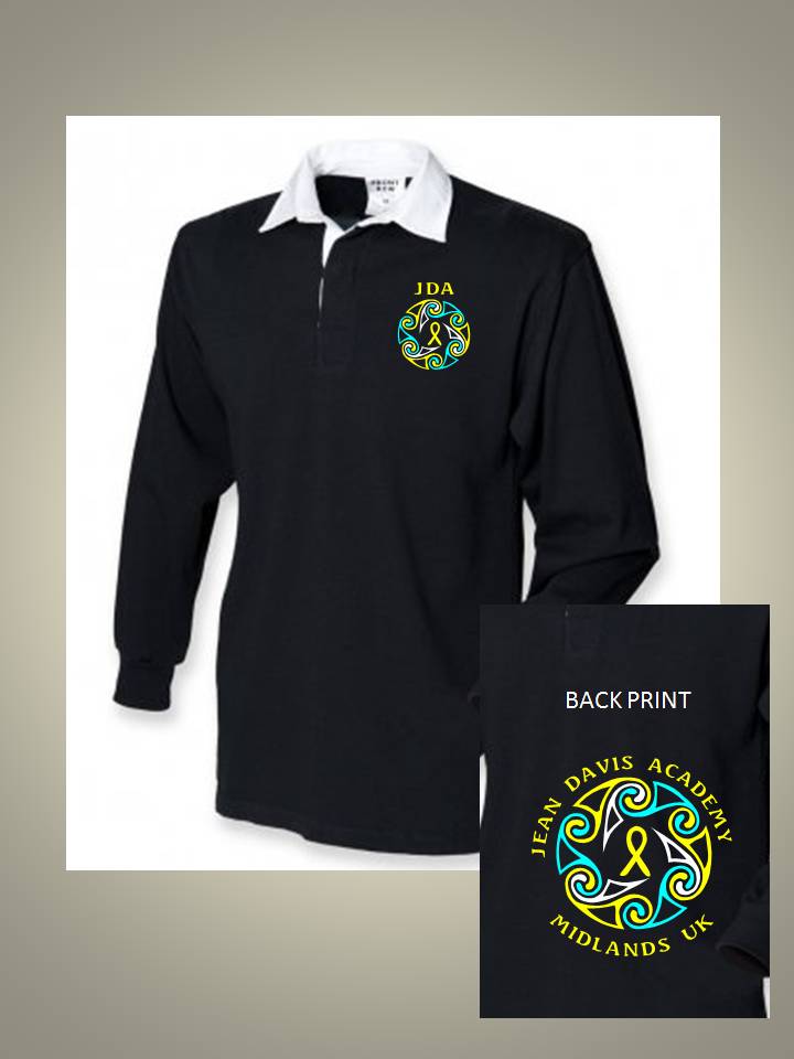 Jean Davis Academy Rugby shirt (Child FR109 Men FR100, LadiesFR101) Includes large back logo