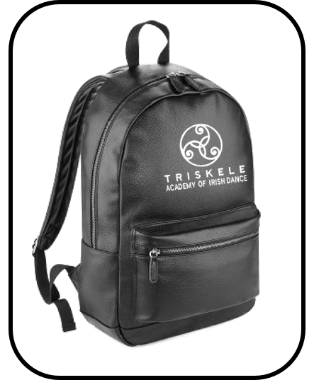 Triskele Academy Faux Leather Back Pack