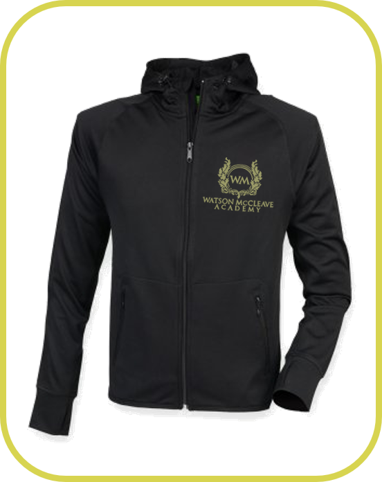 Watson McCleave Academy Ladies Light weight Fitted Hoodie (Includes B/Badge)