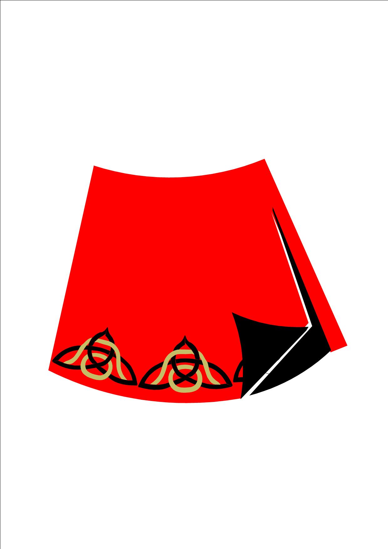 The Black Rose Academy Of Irish Dance Lined Skirt
